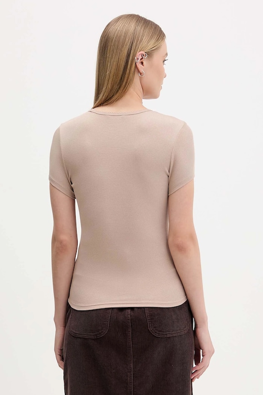 Oblečenie Tričko Tommy Jeans DW0DW21787 béžová