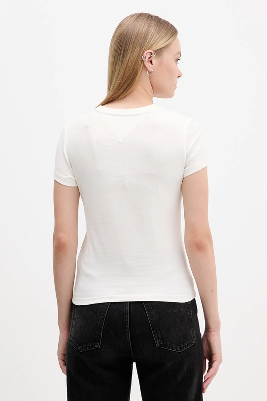 Odzież Tommy Jeans t-shirt bawełniany DW0DW21788 beżowy