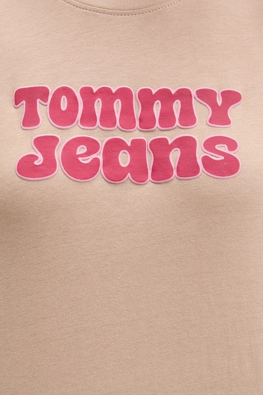 Tommy Jeans t-shirt DW0DW21956 brązowy
