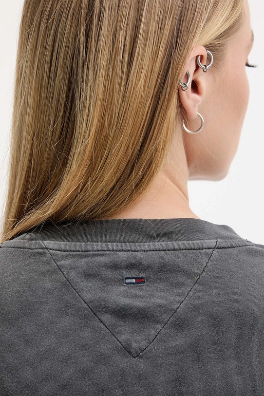 Tommy Jeans t-shirt bawełniany DW0DW21957 szary