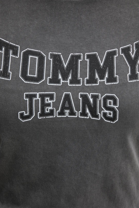 Bavlněné tričko Tommy Jeans šedá DW0DW21966