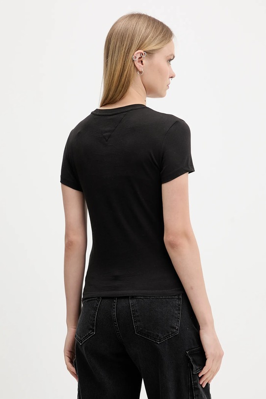 Bavlnené tričko Tommy Jeans 3-pak DW0DW22175 ružová