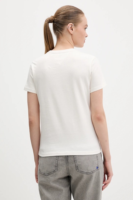 Одежда Хлопковая футболка Tommy Jeans DW0DW22562 бежевый