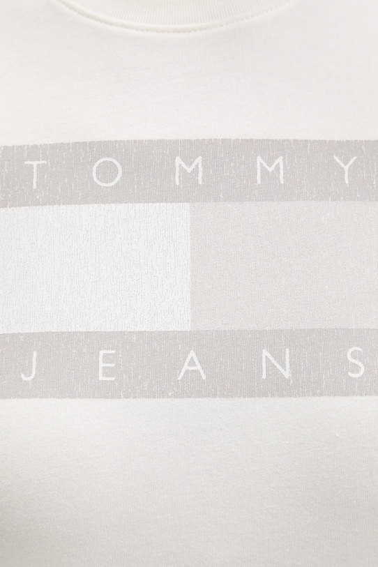 Хлопковая футболка Tommy Jeans DW0DW22562 бежевый
