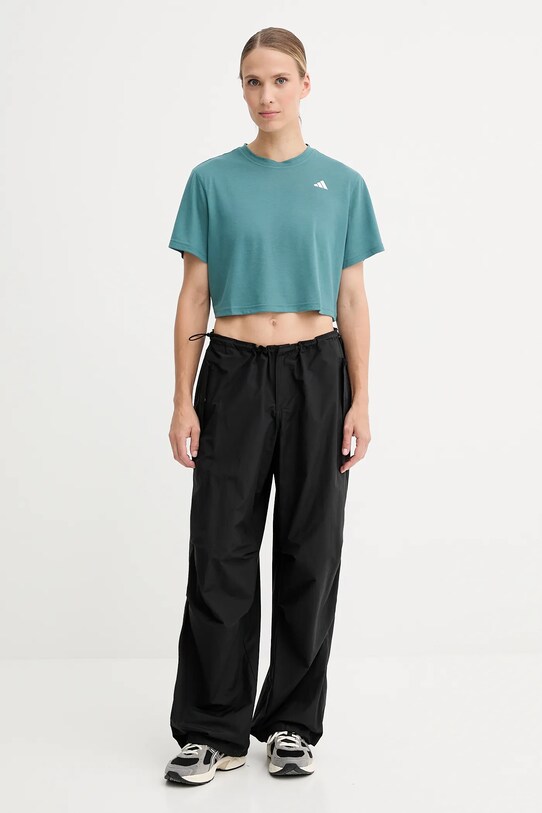 adidas Performance t-shirt treningowy WORKOUT ESSENTIALS JY2218 zielony AW25