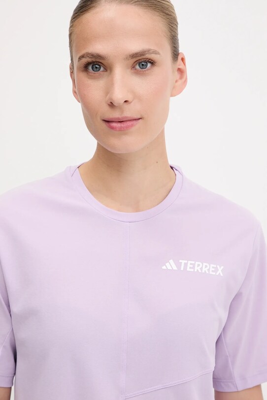 Футболка для тренировок adidas TERREX Multi фиолетовой JN3890