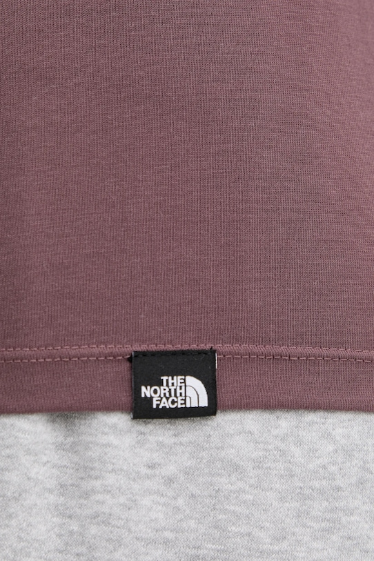 The North Face tricou Simple Dome NF0A87NHBQ71 maro