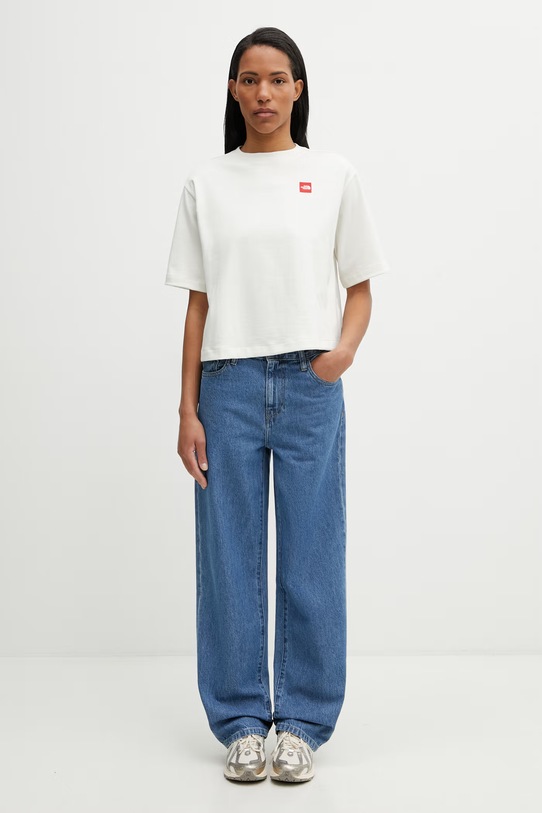 The North Face tricou de damă din bumbac Redbox NF0A8EG6QLI1 bej