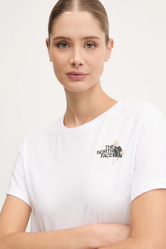 The North Face t-shirt bawełniany biały NF0A8F67FN41