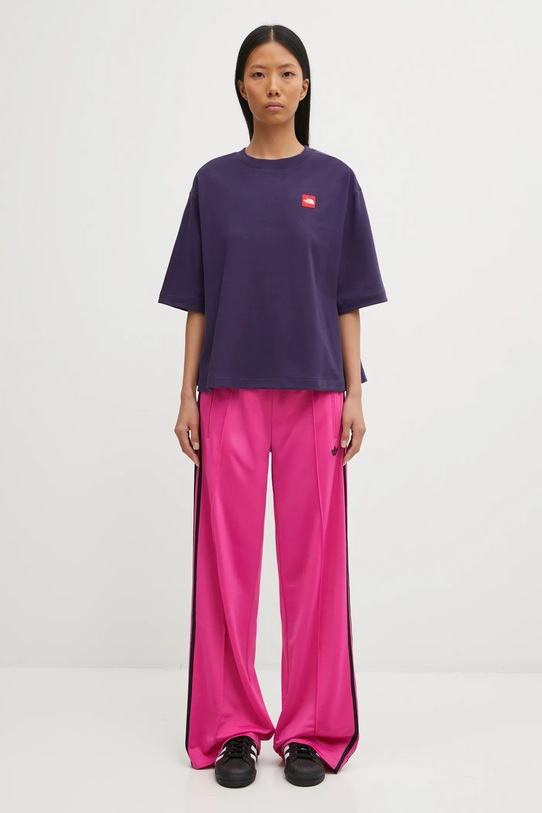 The North Face t-shirt bawełniany Redbox NF0A8EG61JI1 fioletowy