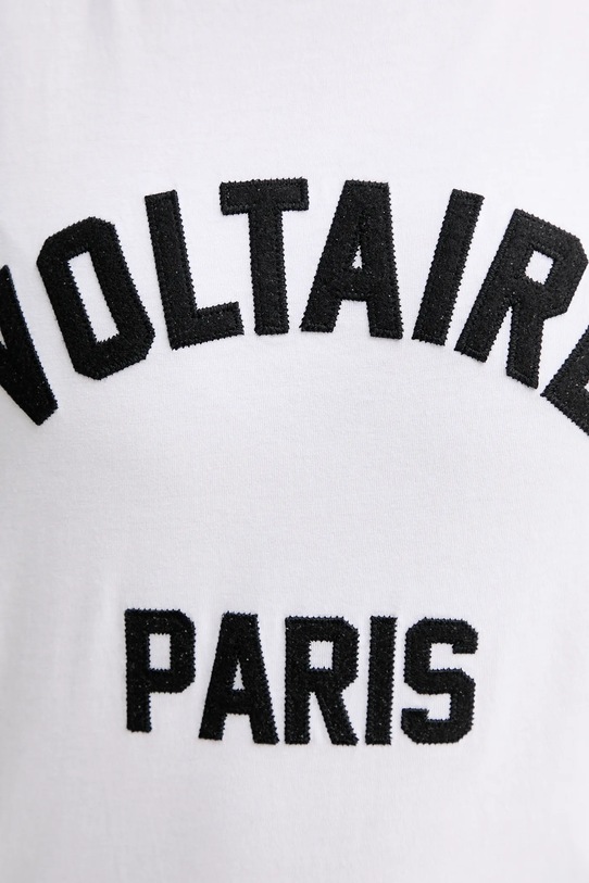 ZADIG&VOLTAIRE t-shirt bawełniany JWTS02837 biały