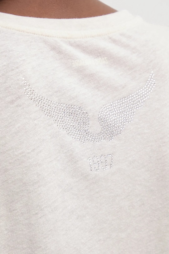 Majica kratkih rukava s dodatkom lana ZADIG&VOLTAIRE JWTS02818