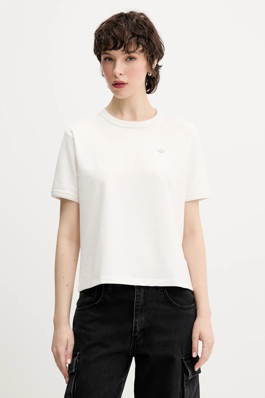 Тениска adidas Originals P Ess T-Shirt стандартна бял JW3654