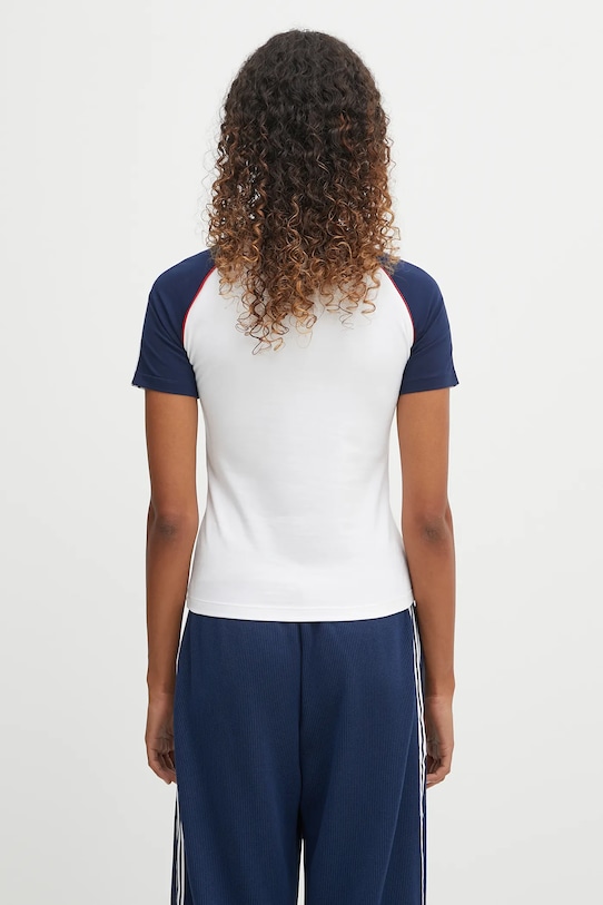 Abbigliamento adidas Originals t-shirt 3-Stripes Raglan Slim JV7190 bianco