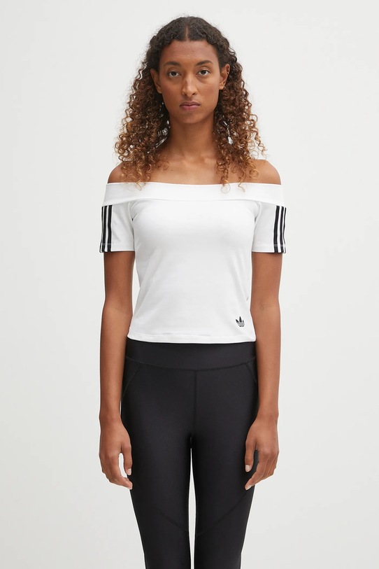 adidas Originals t-shirt Bandeau Ss okrągły biały JV9741