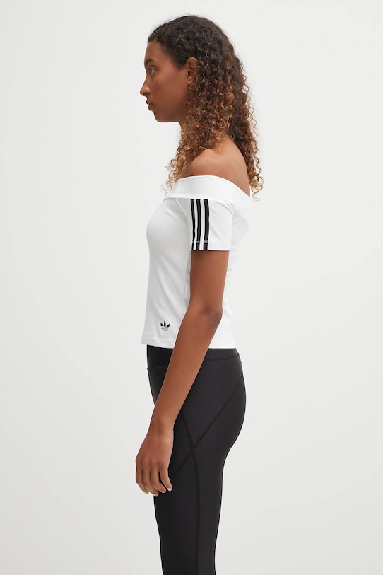 Majica kratkih rukava adidas Originals Bandeau Ss JV9741 bijela AW25