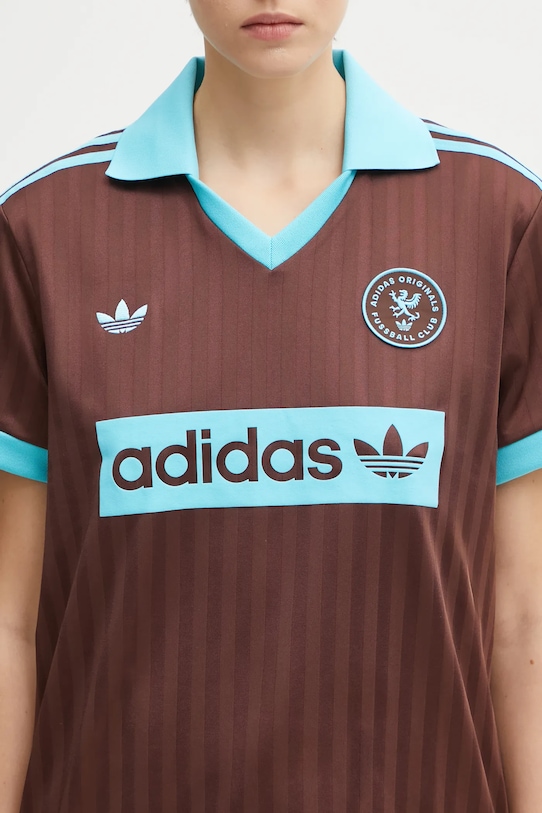adidas Originals t-shirt Football Tee brązowy JY3542