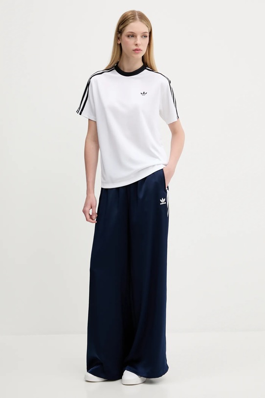 adidas Originals tricou Jacquard Tee JV9647 alb AW25