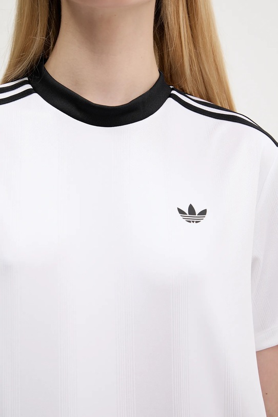 adidas Originals tricou Jacquard Tee JV9647 alb