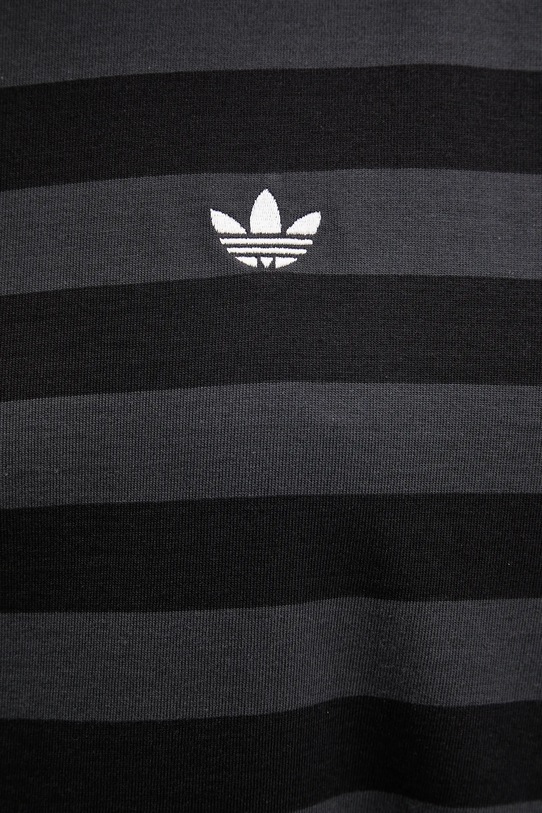 adidas Originals tricou din bumbac Striped Ss Tee KF2321 negru
