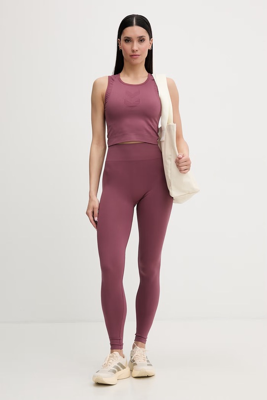 Hummel top damski 230077 bordowy SS26