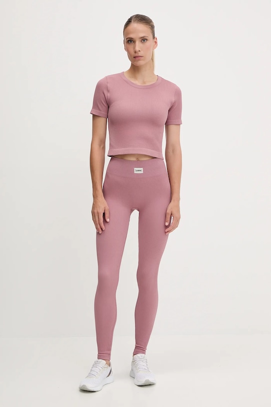 Hummel t-shirt treningowy 230306 różowy AW25