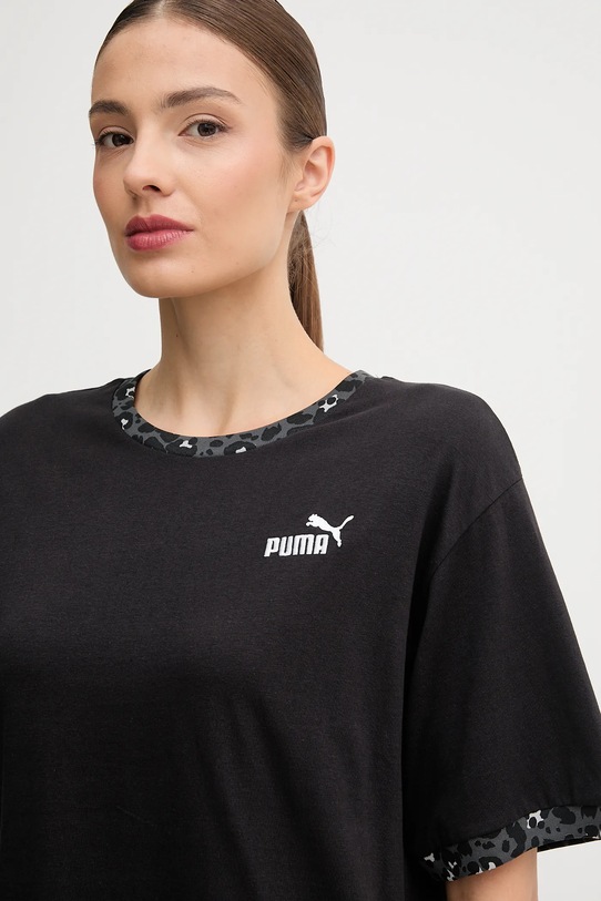 Puma t-shirt bawełniany czarny 688082.