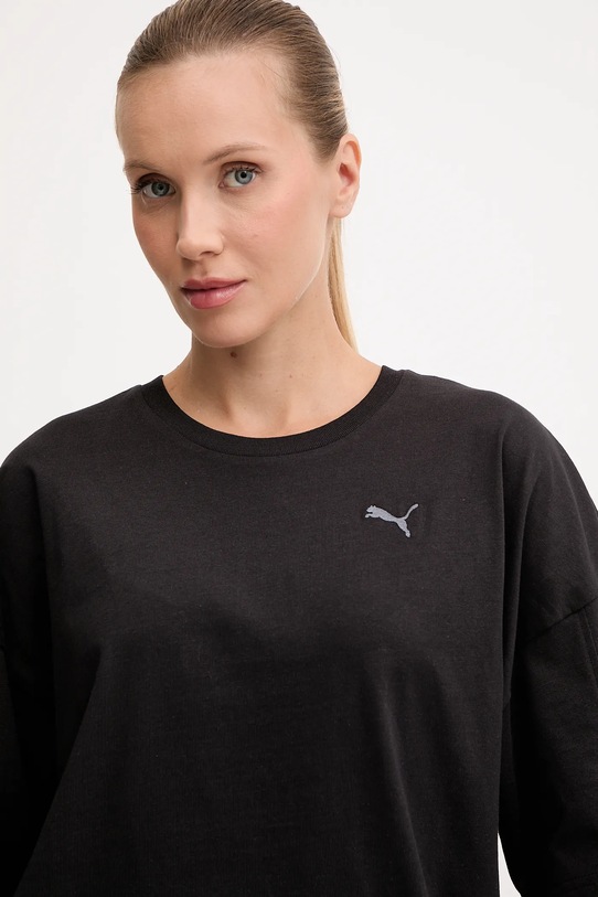 Puma t-shirt bawełniany czarny 688148.D