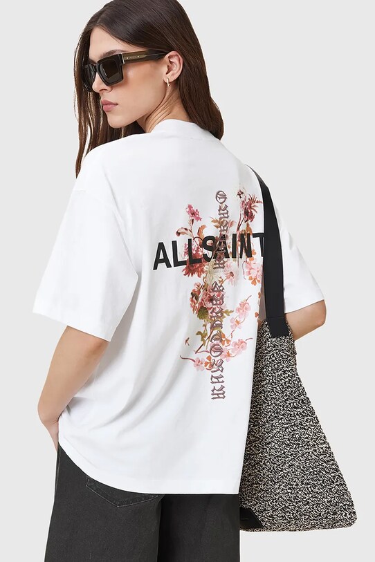 AllSaints t-shirt ETERNAL W284JC biały AW25