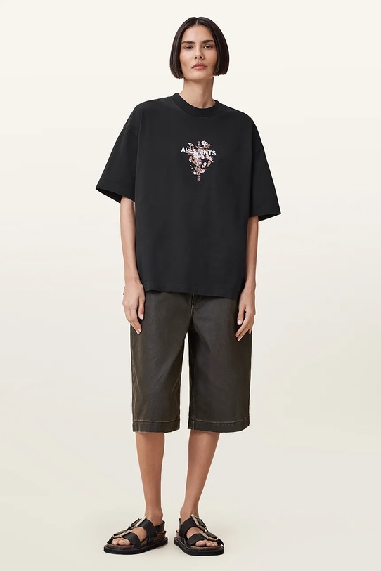 AllSaints t-shirt ETERNAL W284JC czarny