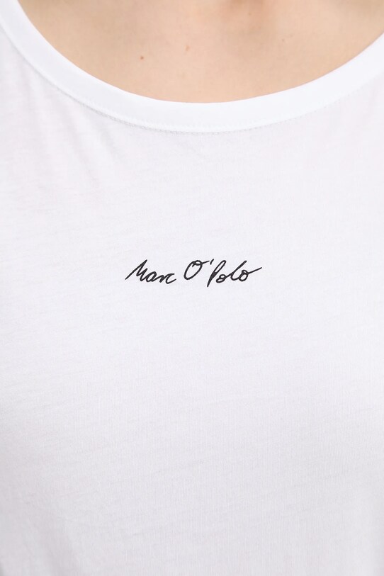 Marc O'Polo t-shirt bawełniany 506206751431 biały