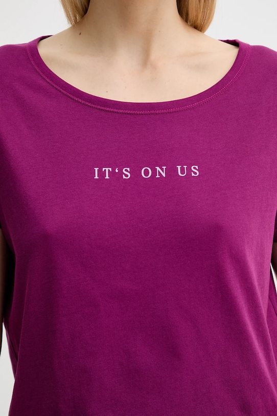 Marc O'Polo tricou din bumbac 506206751431 roz