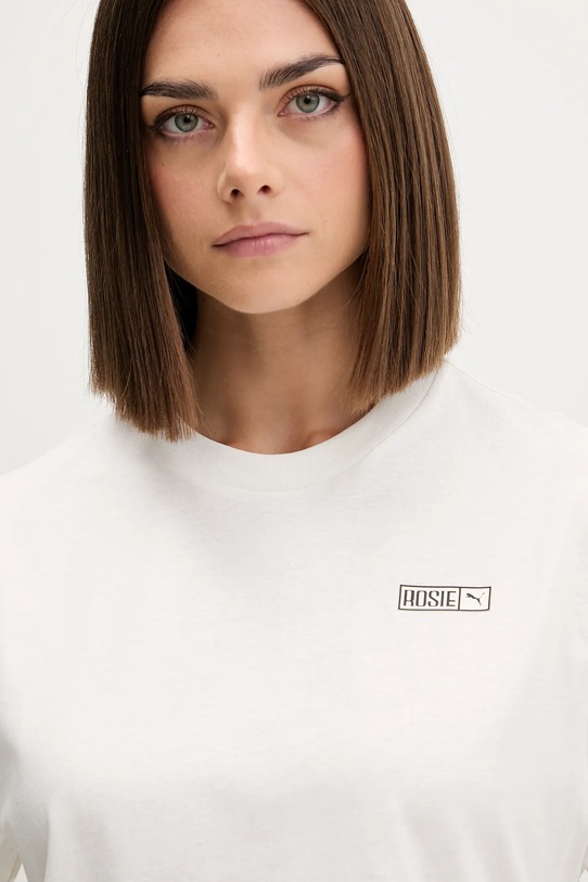 Puma t-shirt PUMA x ROSÉ beżowy 633806
