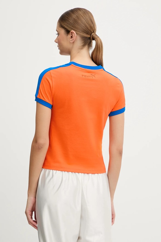 Odzież Puma t-shirt PUMA x FENTY 636184 pomarańczowy