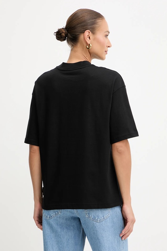 Odzież Just Cavalli t-shirt bawełniany 79PAHT01.CJ518 czarny