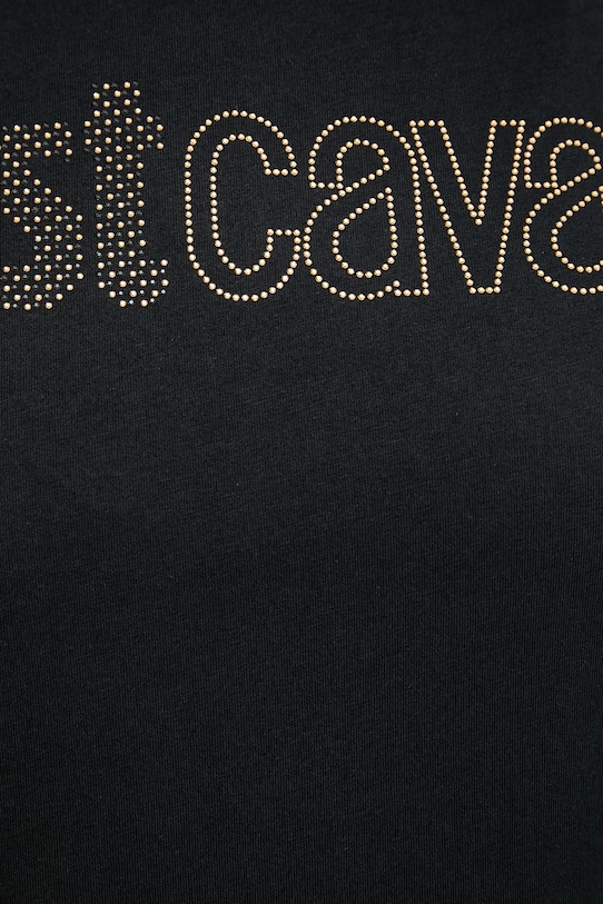 Bavlněné tričko Just Cavalli 79PAHE23.CJ110 černá