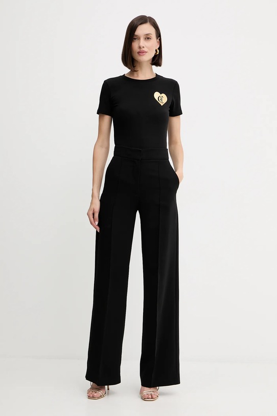 Just Cavalli t-shirt 79PAHT08.CJ502 czarny AW25