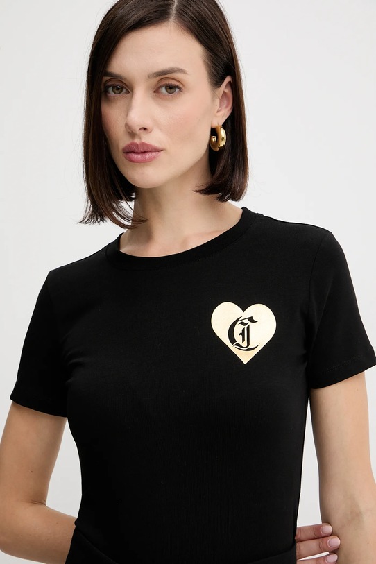 Just Cavalli t-shirt czarny 79PAHT08.CJ502