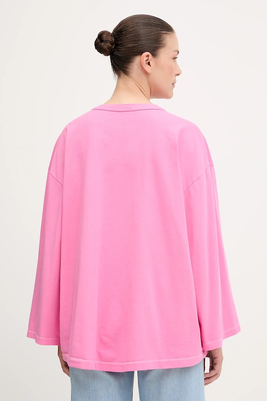 Îmbrăcăminte American Vintage longsleeve din bumbac FIZ02J roz