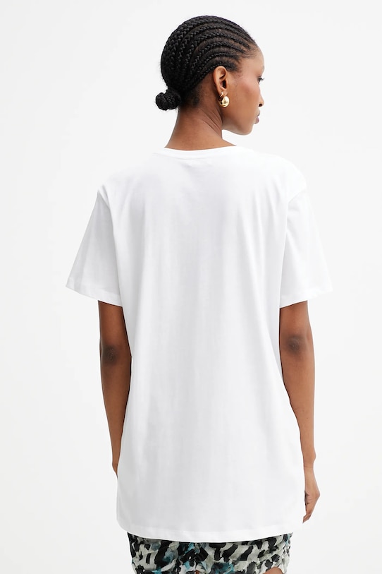 Odzież Liu Jo t-shirt bawełniany UF5260.JS923 biały