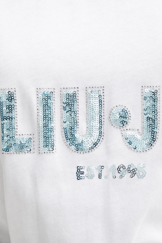 Liu Jo t-shirt bawełniany UF5260.JS923 biały