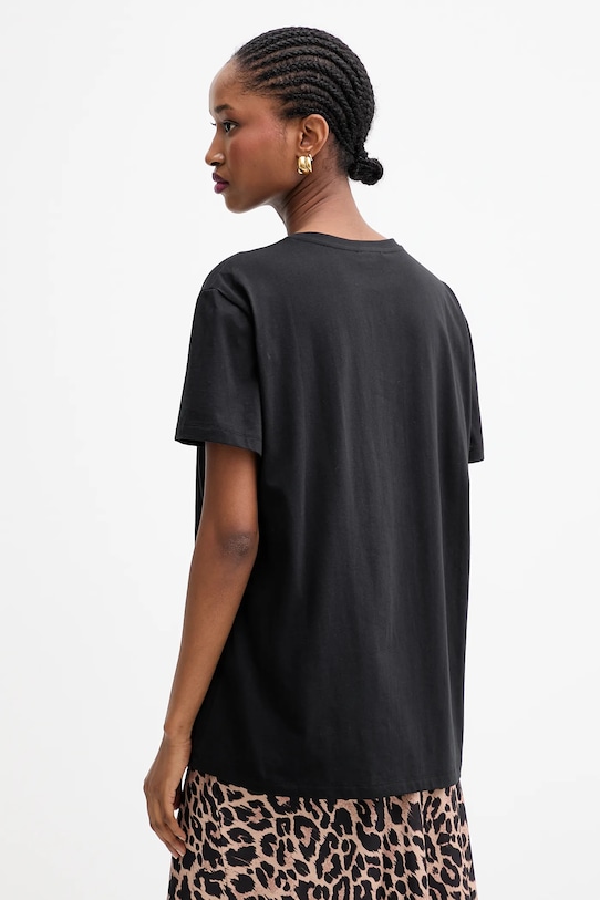 Odzież Liu Jo t-shirt bawełniany UF5260.JS923 czarny