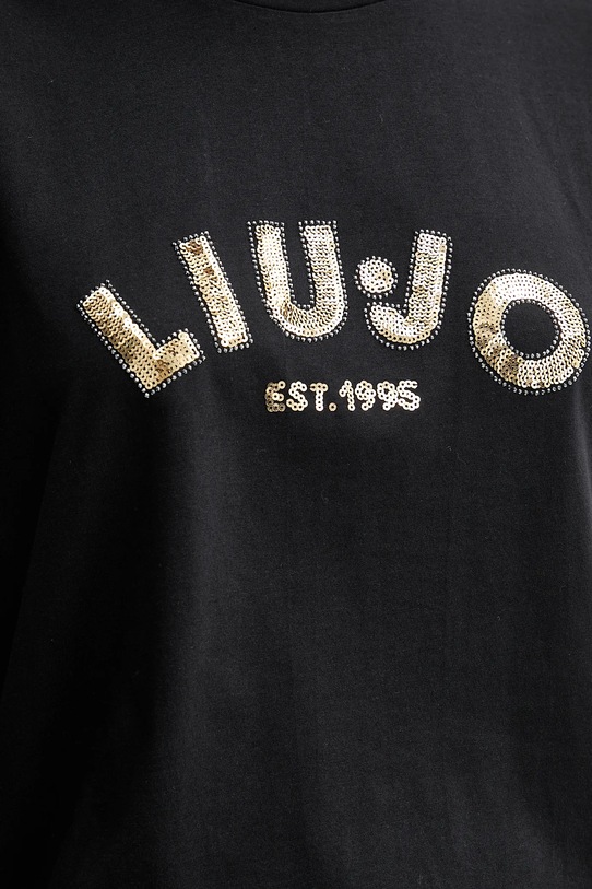 Liu Jo t-shirt bawełniany UF5260.JS923 czarny