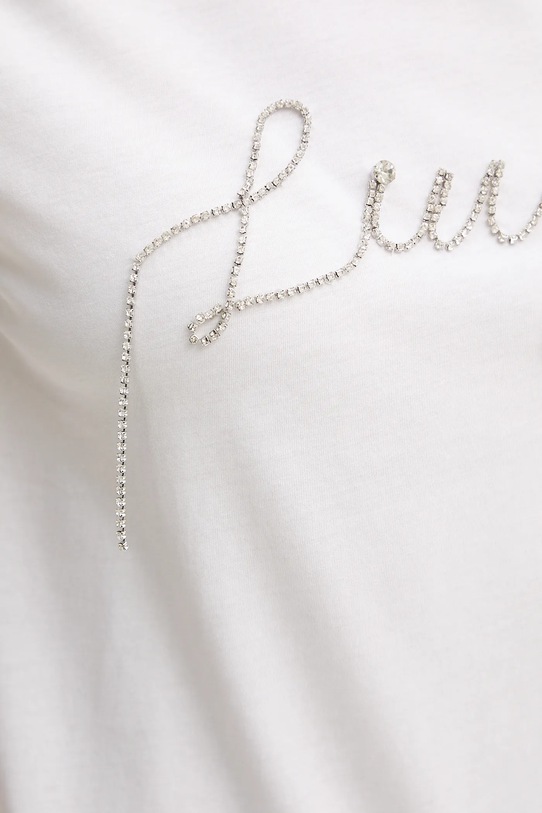 Liu Jo t-shirt bawełniany UF5261.JS923 biały