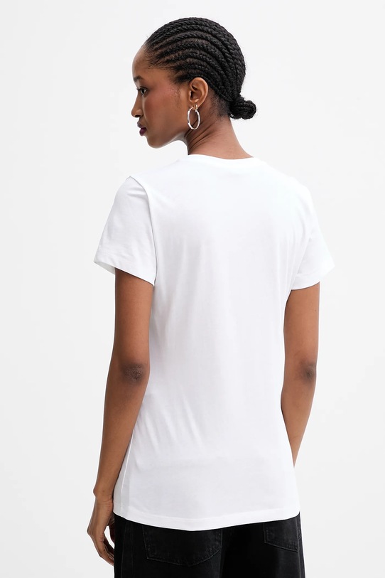 Odzież Liu Jo t-shirt bawełniany UF5266.JS904 biały