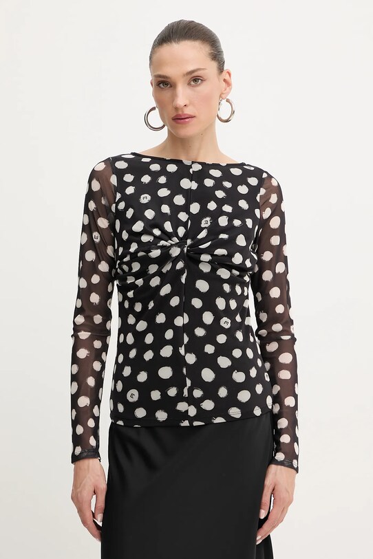 Liu Jo longsleeve wzorzyste czarny UF5269.JS007