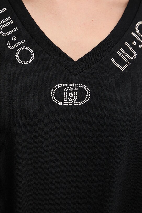 Liu Jo t-shirt bawełniany TF5143.JS003 czarny