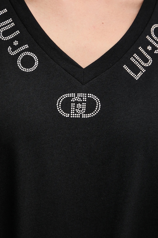 Liu Jo t-shirt bawełniany TF5143.JS003 czarny