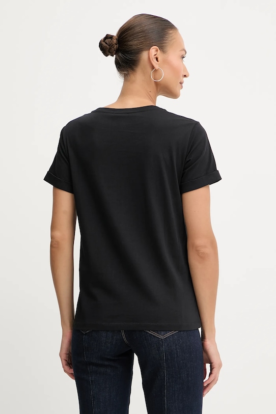 Odzież Liu Jo t-shirt bawełniany TF5163.JS923 czarny