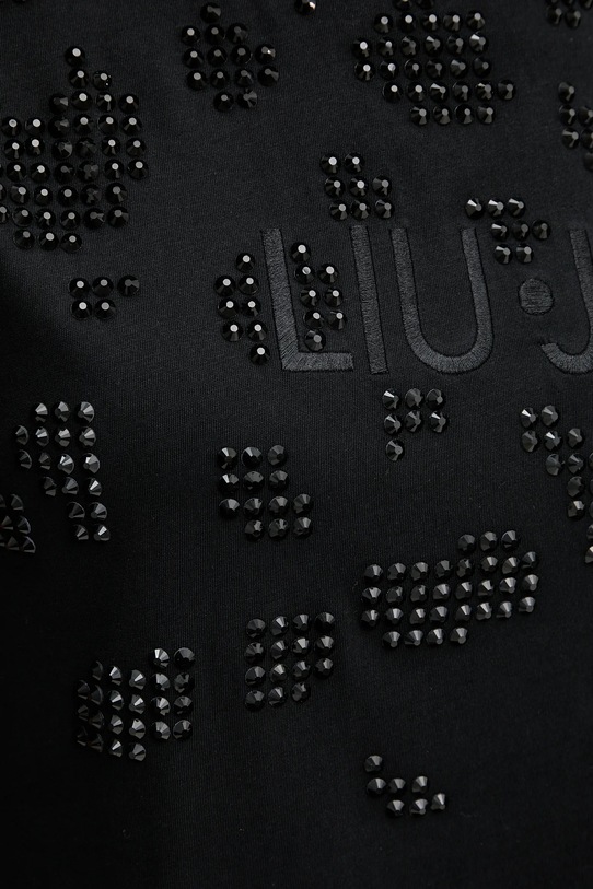 Liu Jo t-shirt bawełniany TF5184.JS923 czarny